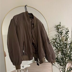 Kendall & Kylie Brown Bomber Jacket